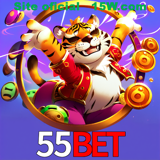Imagem promocional da 55Bet mostrando a plataforma e suas vantagens